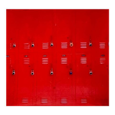 Hire RED LOCKERS Backdrop Hire 2.4mW x 2.4mH